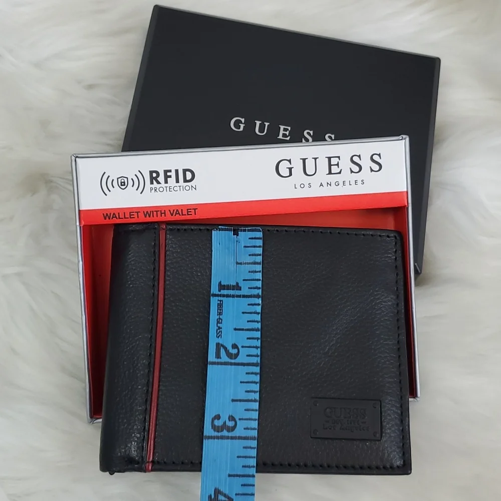 Guess Black Leather Men’s Wallet New Original Packaging